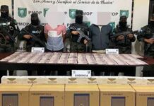 Autoridades policiales capturan a dos hombres con cargamento ilegal en Choloma