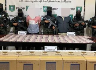 Autoridades policiales capturan a dos hombres con cargamento ilegal en Choloma