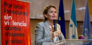 Alice Shackelford pide fortalecer las acciones para erradicar los 40 femicidios en Honduras