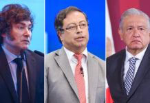 Milei llama «ignorante» a López Obrador y «asesino terrorista» a Petro