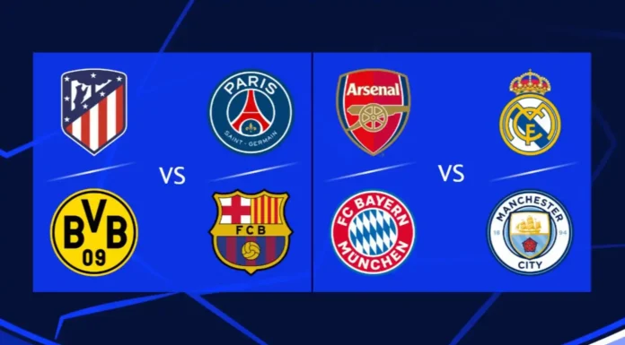 Real Madrid vs Manchester City; el Barça contra PSG, Atlético de Madrid vs Dortmund y Arsenal ante el Bayern, los enfrentamientos de Champions League