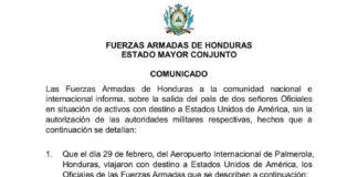 Según las Fuerzas Armadas, los dos generales que viajaron a testificar en el juicio de JOH no siguieron los procedimientos