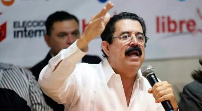 Manuel Zelaya denuncia «golpe de Estado electoral» en Honduras y llama a movilización