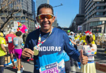 Hondureño Eduar Raudales cumple el sueño de participar en la maratón de Tokio 2024