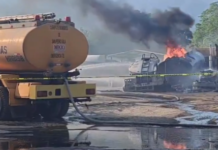 Una persona muerta tras la explosión de dos cisternas cargadas de combustible en San Pedro Sula