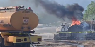 Una persona muerta tras la explosión de dos cisternas cargadas de combustible en San Pedro Sula