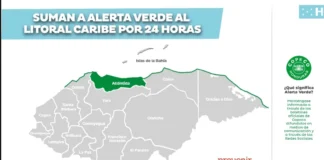Alerta verde en el Litoral Caribe por lluvias que deja el paso de un frente frío