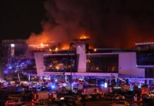 Al menos 40 muertos y 100 heridos en tiroteo en sala de conciertos a las afueras de Moscú