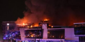 Al menos 40 muertos y 100 heridos en tiroteo en sala de conciertos a las afueras de Moscú