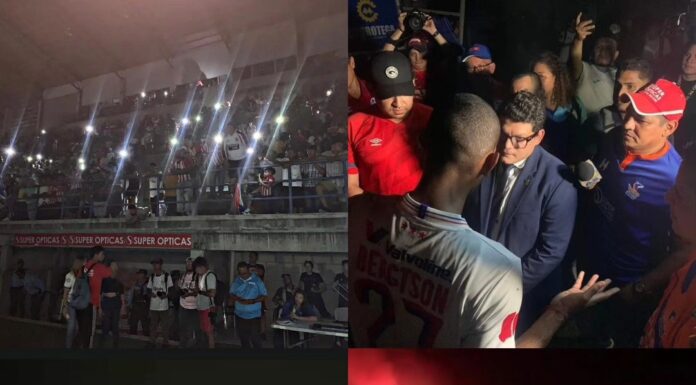 Los Lobos de la UPN vencen al Olimpia 1-0 en un juego suspendido por interrupción de la energía eléctrica