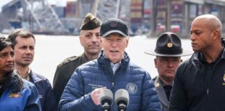 Joe Biden visita el puente de Baltimore: «Sé lo que es perder un pedazo del alma al recibir una llamada»