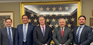 Delegados de Honduras se reúnen con congresista y funcionario de EE. UU. para promover proyecto de ferrocarril interoceánico