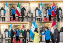 La presidenta Xiomara Castro recibe las credenciales de siete nuevos embajadores