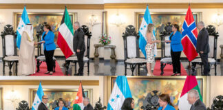 La presidenta Xiomara Castro recibe las credenciales de siete nuevos embajadores