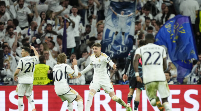 Real Madrid y Manchester City empatan 3-3 por la ida de los 4tos de final de la Champions League