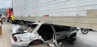 ¡Vivos de milagro! Taxista junto a dos menores se salvan de morir tras quedar bajo una rastra en salida a Danlí