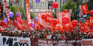 Los trabajadores piden reducción de jornada y mejoras salariales en el 1 de Mayo