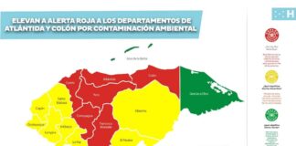 Copeco eleva a Alerta Roja los departamentos de Atlántida y Colón, por contaminación ambiental