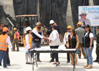 Presentan avance de la construcción del bloque obstétrico neonatal del Hospital de Occidente, en Santa Rosa de Copán