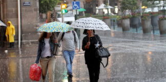 Las lluvias continuarán en todo el país por sistema de baja presión