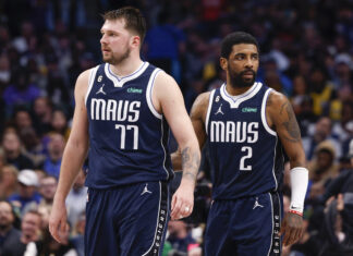 Triples de Kyrie Irving y Luca Doncic dan a Mavericks segunda victoria en final del Oeste
