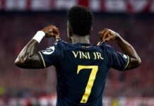 Vinícius se pone el traje de Cristiano Ronaldo