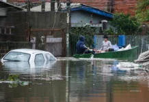 Aumentan a 57 las muertes por las inundaciones en el sur de Brasil
