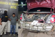 15 años de cárcel para Ronny Lezama, por tráfico de más de 42 kilos de marihuana que ocultaba en bómper de vehículo