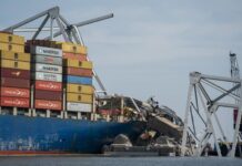 Demuelen una parte del accidentado puente de Baltimore y empiezan a liberar el buque Dalí