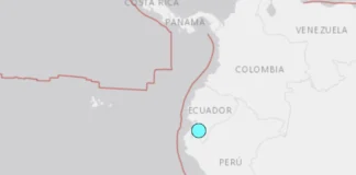 Un terremoto de magnitud 5,5 sacude la zona costera del suroeste de Ecuador