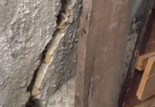 Preocupados habitantes de la colonia El Reparto por enormes grietas en sus casas debido a la falla geológica