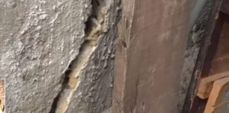 Preocupados habitantes de la colonia El Reparto por enormes grietas en sus casas debido a la falla geológica