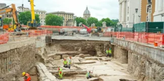 Hallan una lavandería romana del Siglo II mientras se realizan las obras para el Jubileo