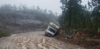 Incomunicados los municipios del sur de Lempira por el mal estado de las carreteras tras las fuertes lluvias