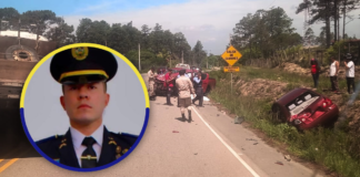 Inspector policial muere en accidente vial en Talanga