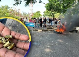 Pobladores que habían sido desalojados se toman de nuevo la CA-13 en Trujillo