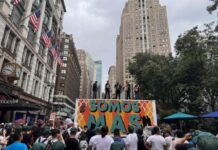 Cientos de inmigrantes jornaleros protestan en Nueva York por medidas que los discriminan