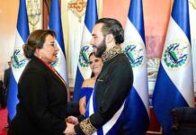 Xiomara Castro y su secretario privado se reúnen con el presidente Nayib Bukele