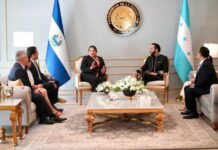 La presidenta de Honduras se reunió con homólogos de El Salvador y Paraguay en San Salvador
