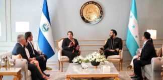 La presidenta de Honduras se reunió con homólogos de El Salvador y Paraguay en San Salvador
