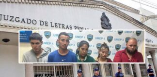 Dictan prisión a preventiva a pandilleros por tráfico de drogas, pero el MP los acusa por el asesinato de 5 jóvenes
