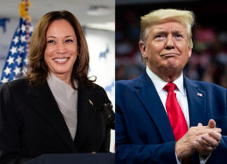Trump y Harris están prácticamente empatados, según una encuesta del New York Times