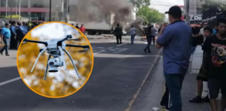 Alcalde sampedrano asegura que con drones de “Identificación Facial” detectan a protestantes revoltosos