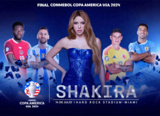 Shakira actuará en el descanso de la final de la Copa América en Miami