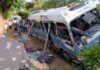 ¡Peleando ruta! Otro bus se accidenta y deja una persona fallecida y varios heridos en colonia Divino Paraíso