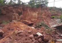 Al menos 30 casas a punto de ceder por derrumbe en colonia Villa Nueva