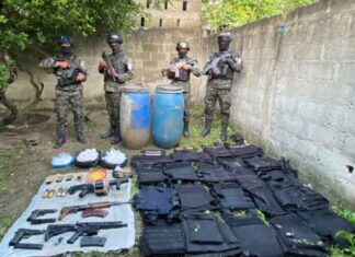 Decomisan armas de guerra y droga valorados en 2 millones de lempiras en Cortés