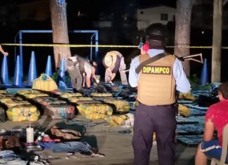 Decomisan 1,300 kilos de cocaína y arrestan a sospechoso en Atlántida