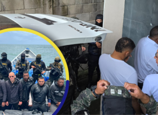 Dictan prisión preventiva a tres colombianos y dos hondureños capturados con más de 4 mil kilos de cocaína