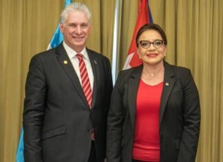 Cuba da su «apoyo y solidaridad» a presidenta de Honduras tras eliminar tratado con EE.UU.